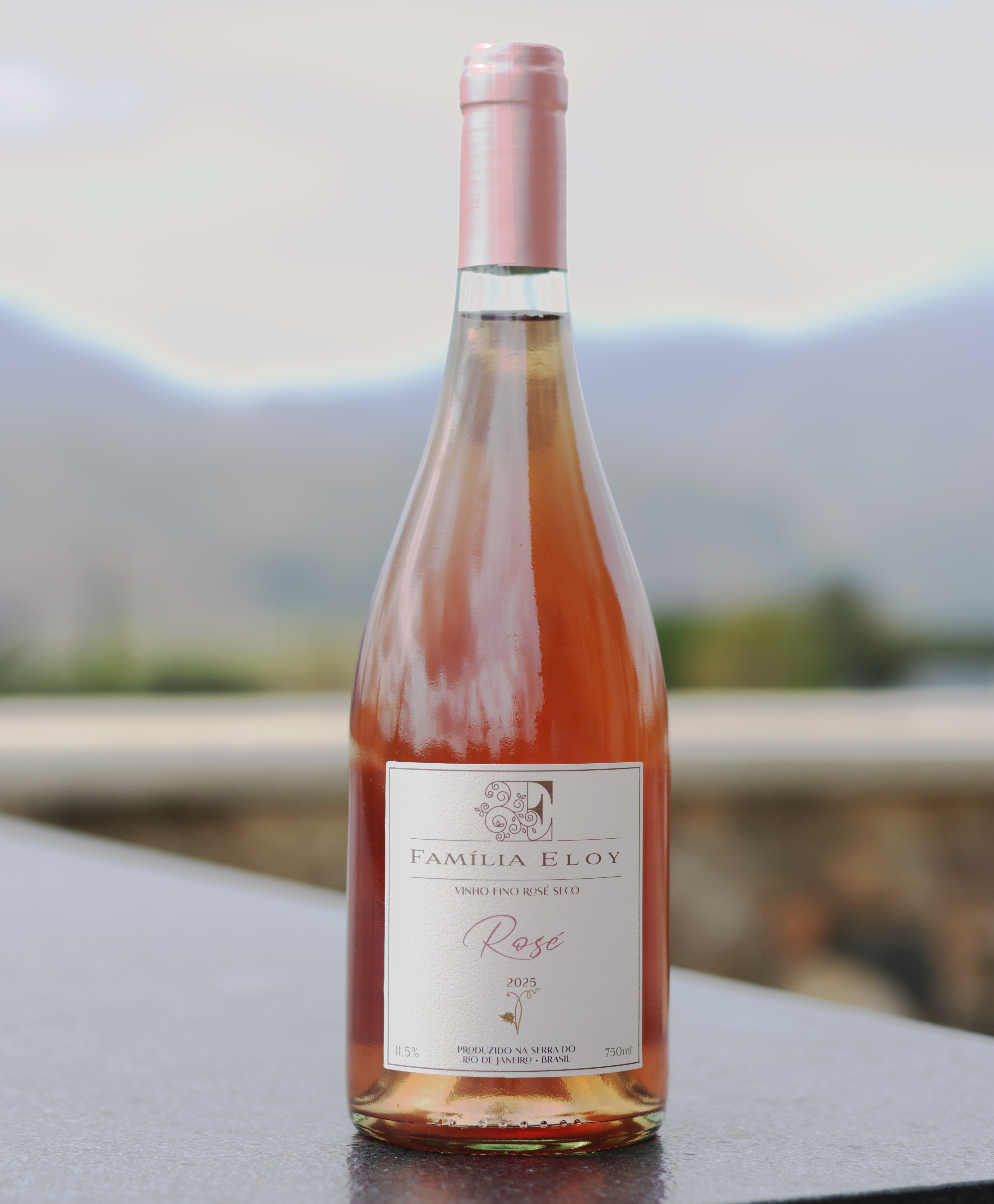 Vinho rosé do Borgo Degustação em taça